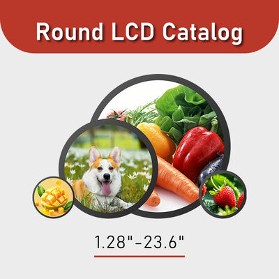 Rond LCD-scherm van 1,28" tot 23,6" Catalogus Helderheid 300-1500 nits