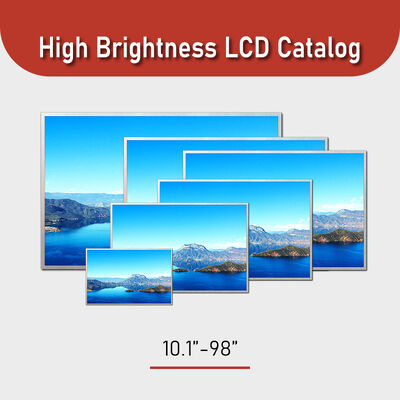 10.1-98" Paneldimension Hoge helderheid LCD-scherm met 700-5000 Typ. Helderheid