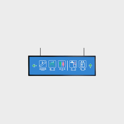 47.6 inch dubbelzijdig LCD-reclame-scherm 1920*360