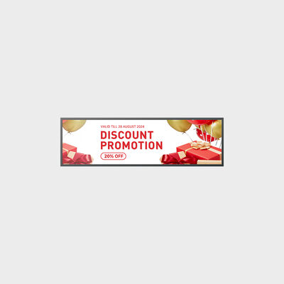 49,5 inch Bar Type TFT LCD Ondersteuning Openbaar Vervoer Toepassing Met Optie Bonding