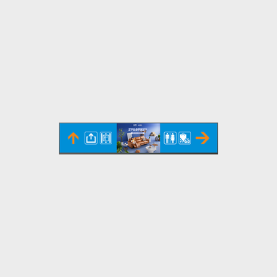 47,6-inch dubbelzijdige Android Bar-TFT-reclame ondersteunt aanpassing van de helderheid