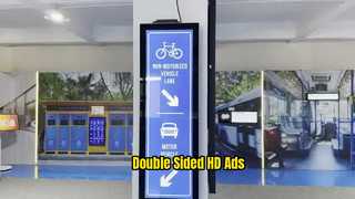 47,6 inch dubbelzijdige LCD-advertentiemachine