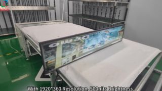 48,5-inch staaftype LCD-scherm 1920 * 360 V-per-één 500 nits